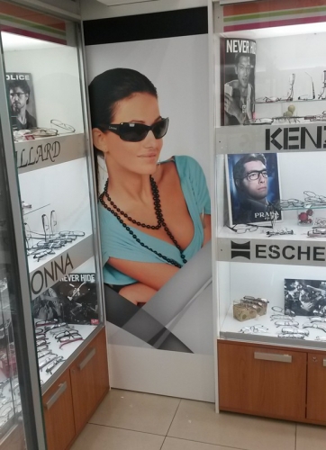 reklamná potlač na zástenu