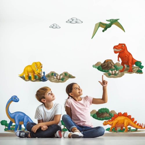 Nálepky na stenu dinosaury
