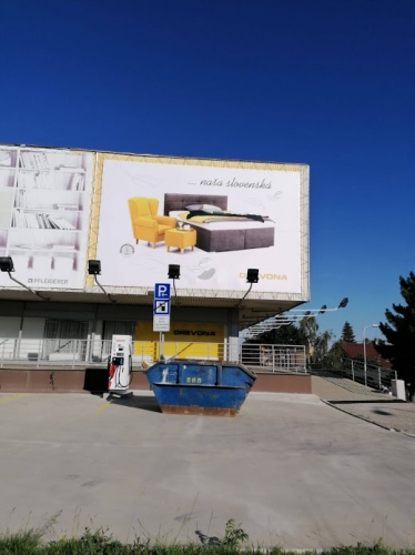 reklamná plachta drevona