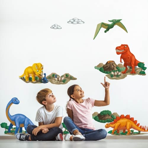 Nálepky na stenu dinosaury